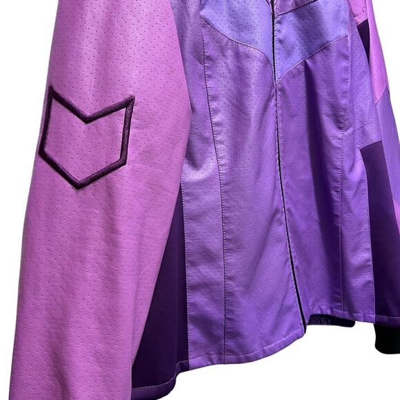 Disney Store Marvel Hawkeye Kate Bishop Ladies' Jacket Cosplay Purple Size 1X - Picture 3 of 10